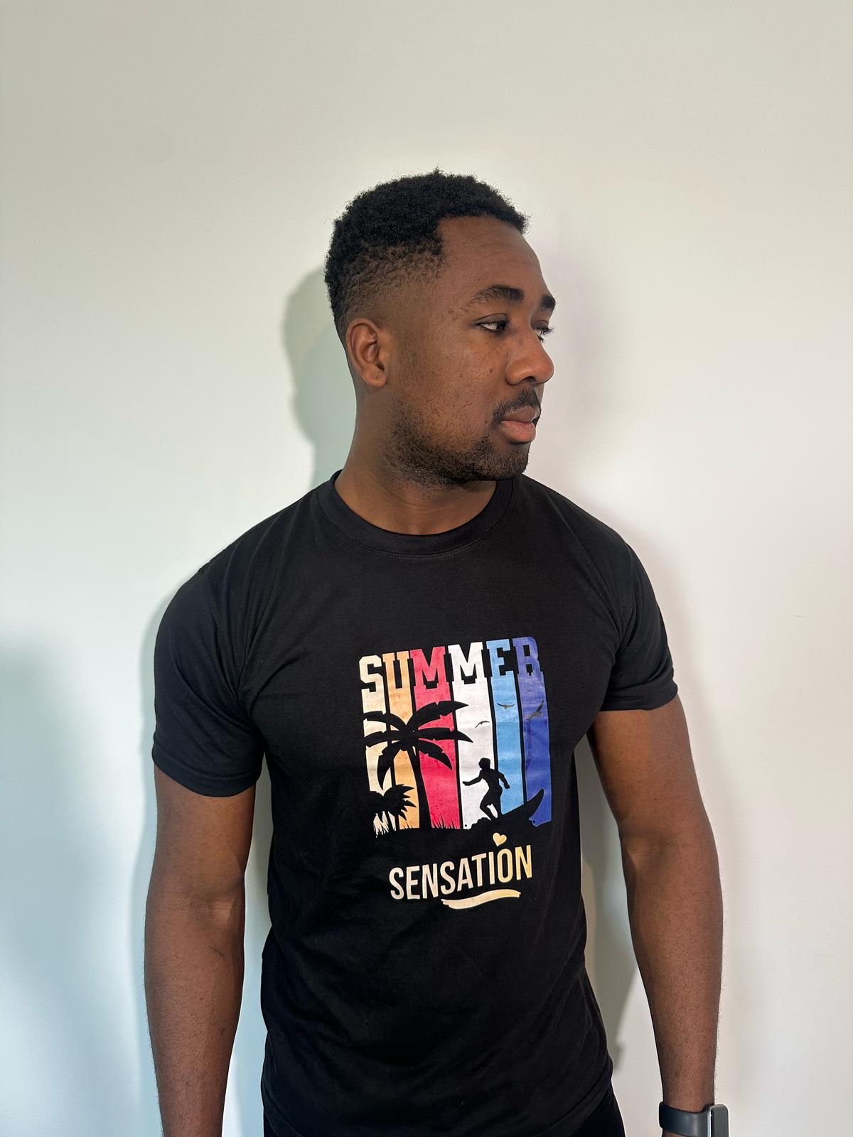 summer blackT-shirt