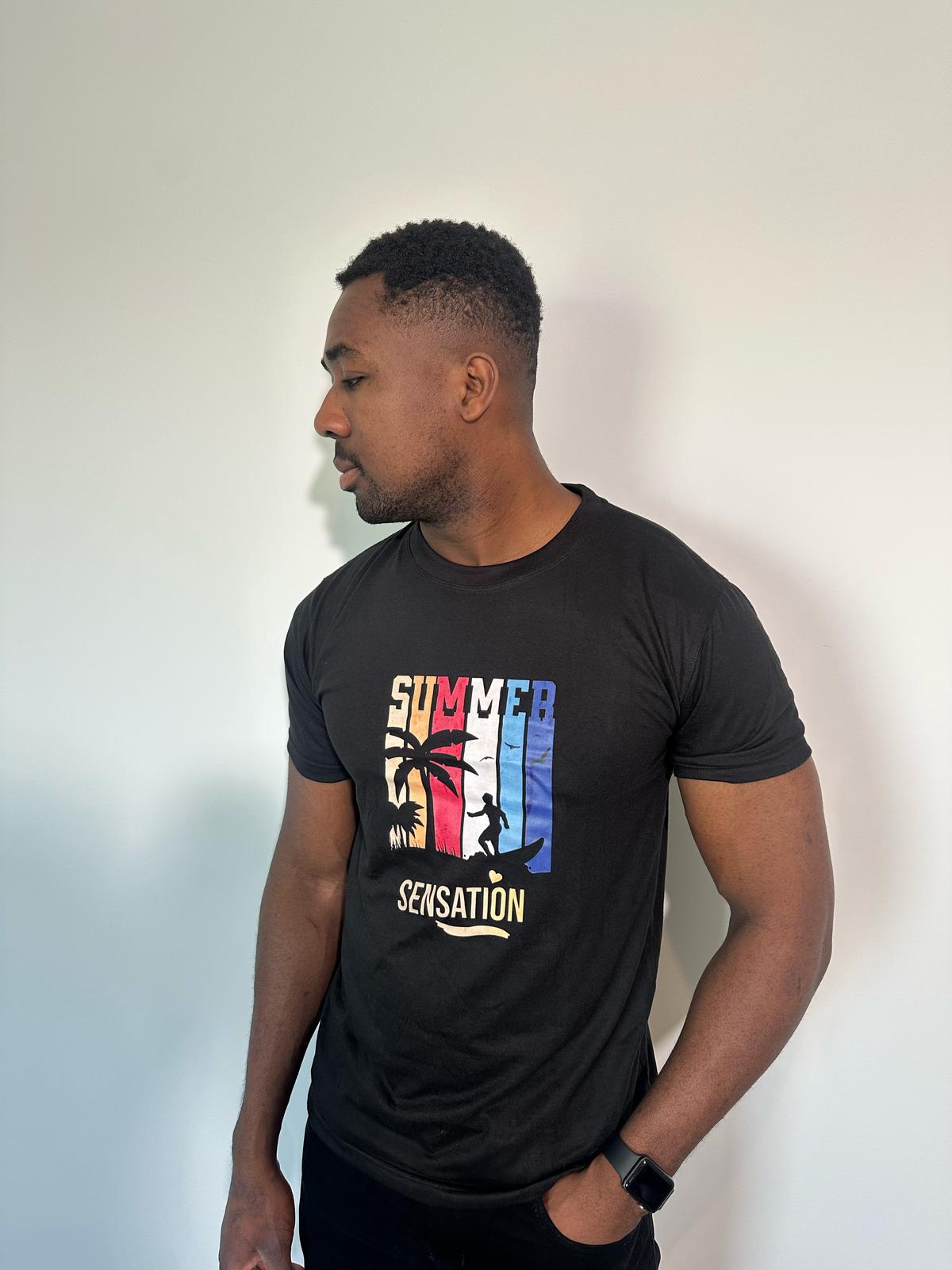 summer blackT-shirt